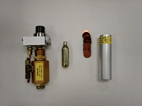 LI-6400 CO2 injector with coins as spacers