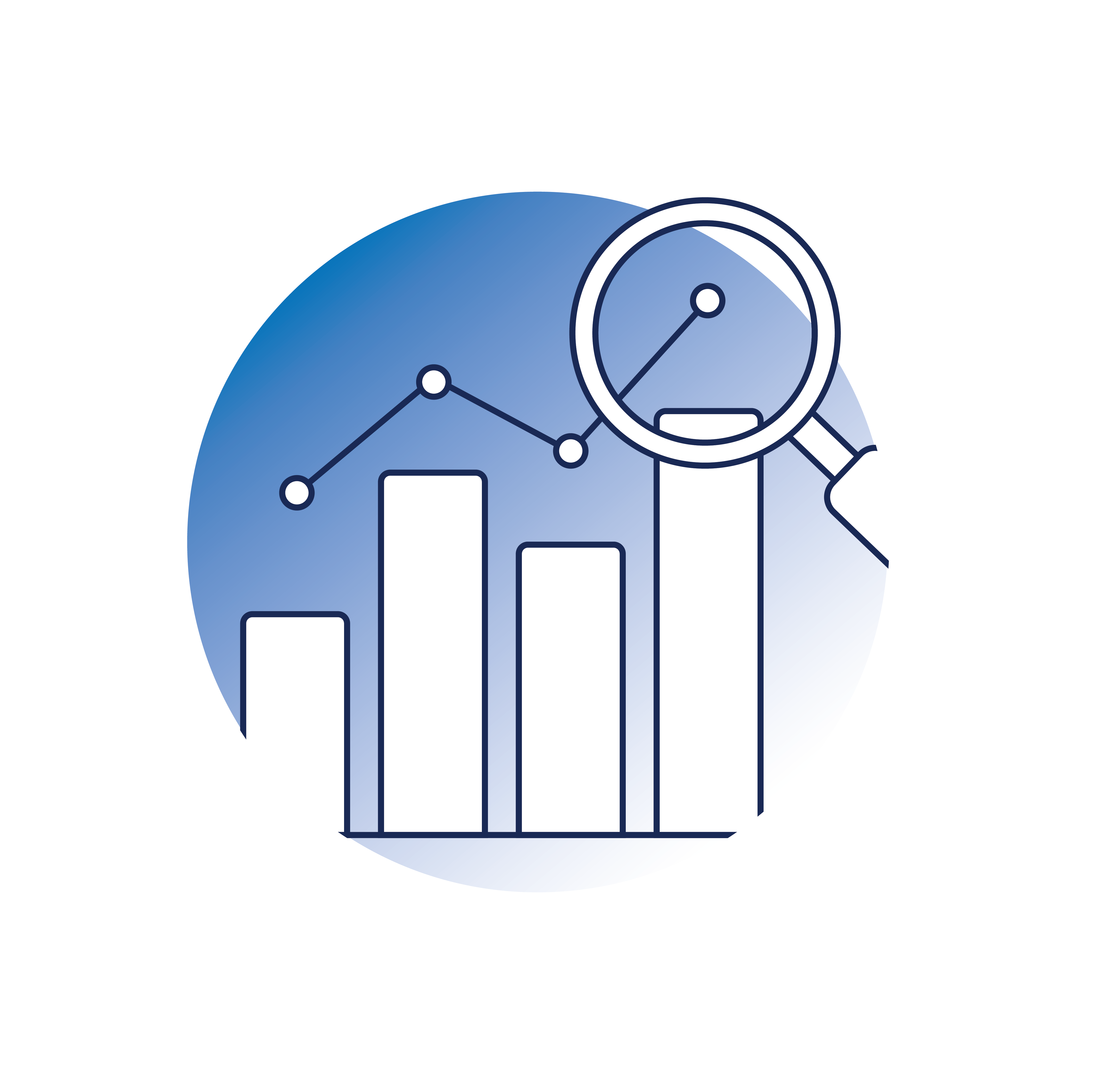 Graphic illustration of a laptop sharing data to and from a cloud